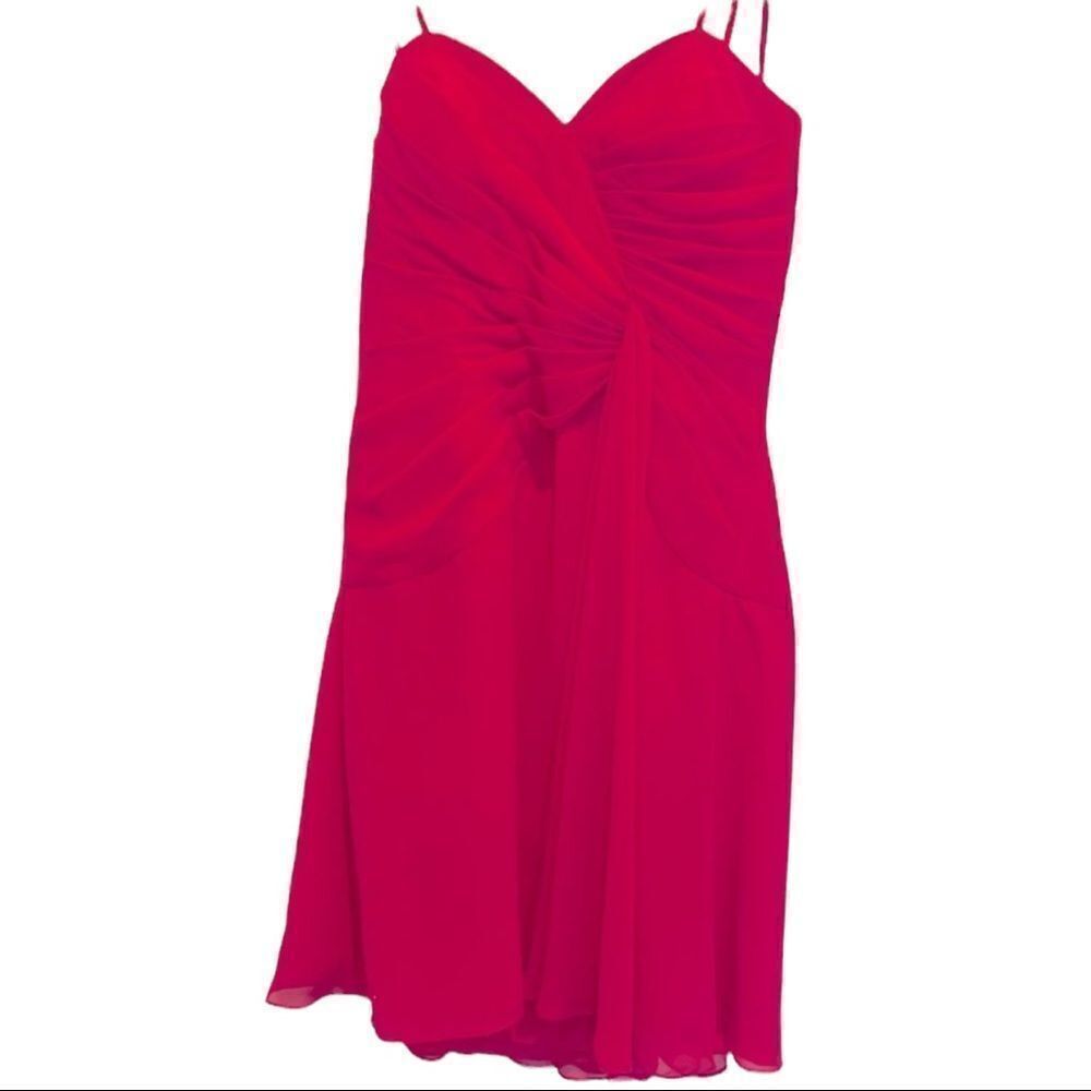 Faviana Couture Hot Pink Strapless Dress Women’s Size 8 NWT